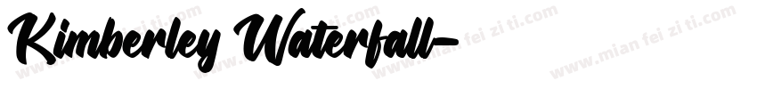 Kimberley Waterfall字体转换